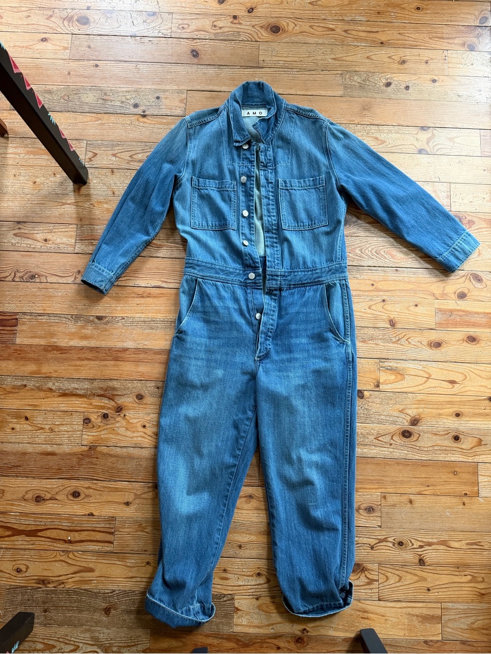 AMO Blue Denim Skip Jumpsuit